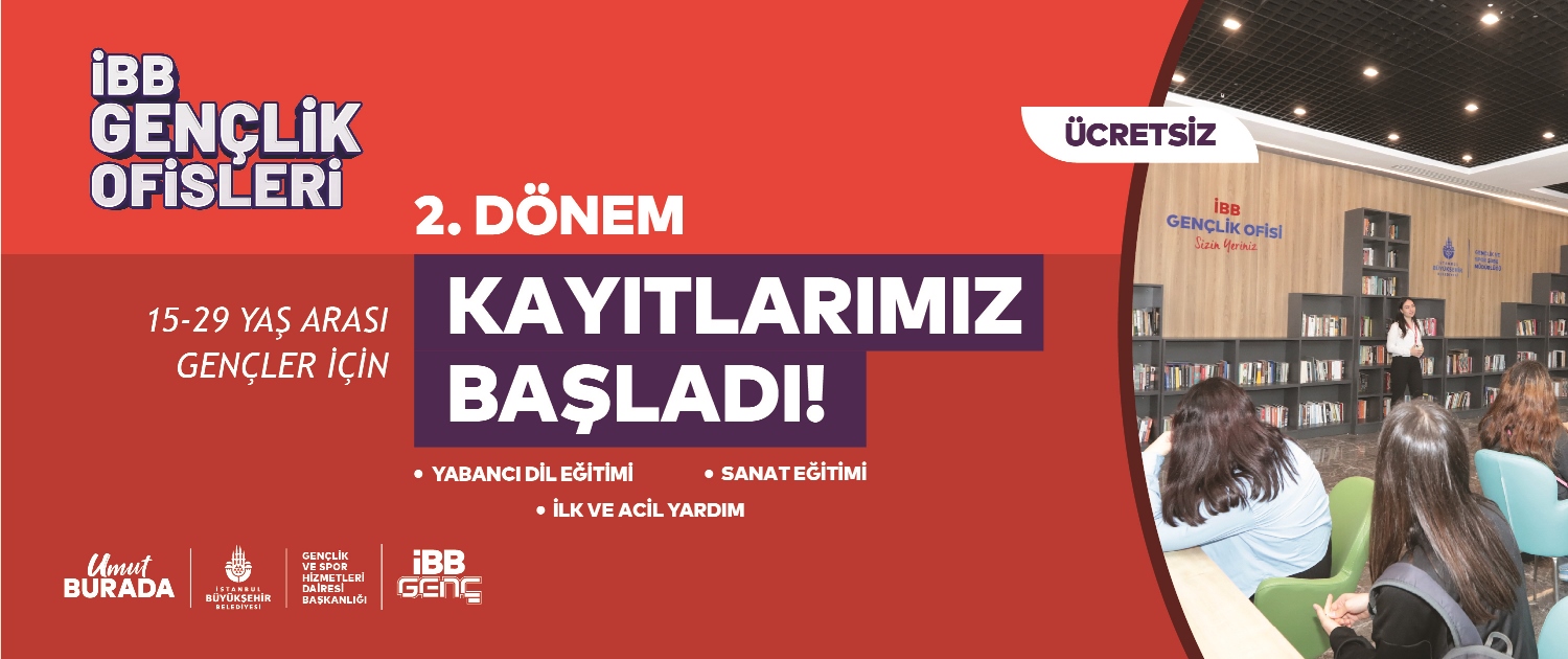 İBB Gen&ccedil;lik Ofisleri 2.D&ouml;nem Eğitim Başvuruları Başladı!
