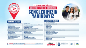 SOSYAL MEDYA R Üniversite tercihi yapacak gençler için İBB’den ücretsiz danışmanlık hizmeti